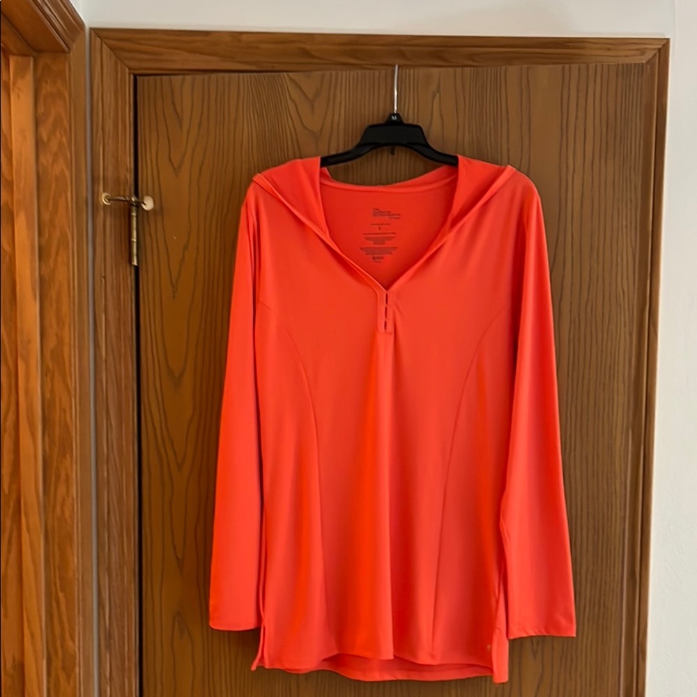 Vibrant Orange Women's Tunic Top NWOT